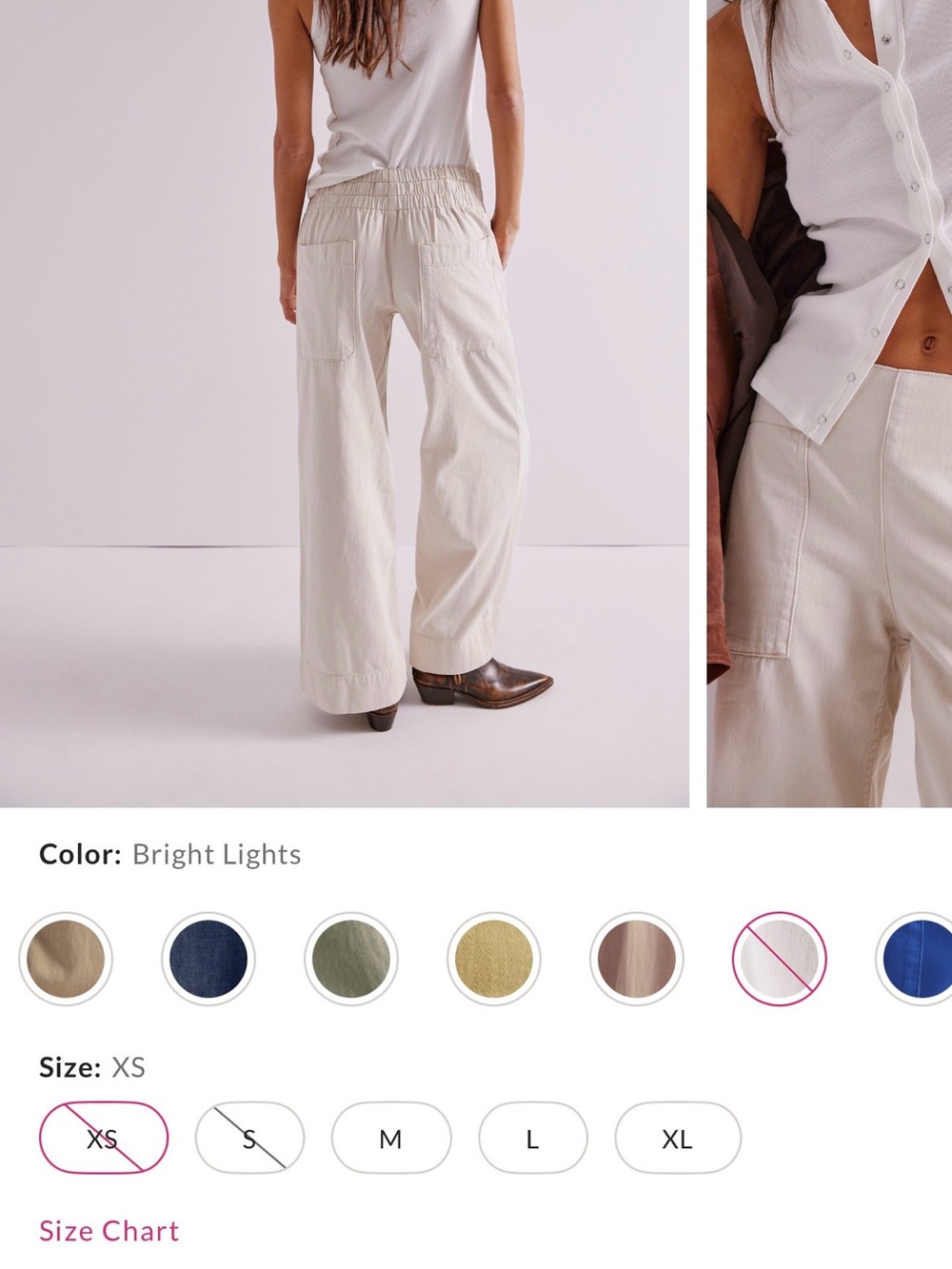 We The Free Bright Lights Wide-Leg Utility Pants
